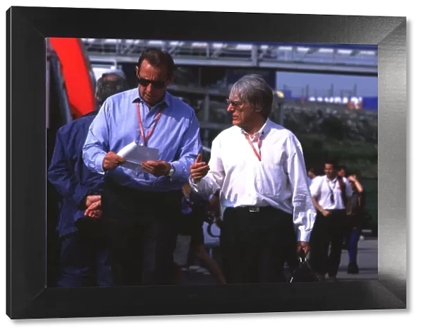 F1 Spanish GP-Bernie Ecclestone and Paddy McNally