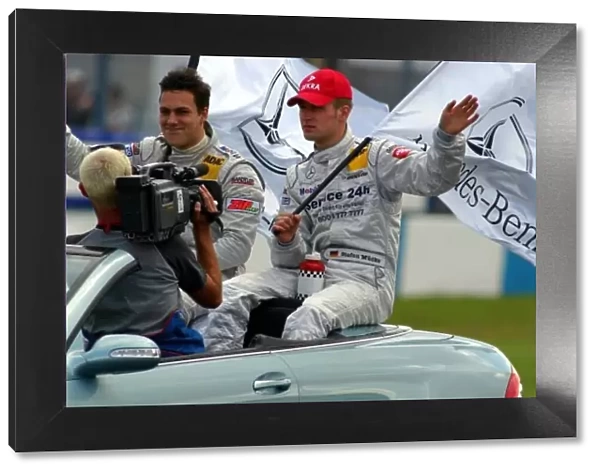 DTM. Gary Paffett (GBR) (left) and Service24h AMG-Mercedes teammate, Stefan Mucke (GER).