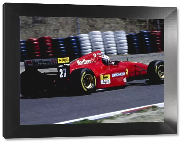 1994 Pacific Grand Prix. Aida, Japan. 15-17 April 1994. Nicola Larini (Ferrari 412T1). Ref-94 PAC 35. World Copyright - LAT Photographic