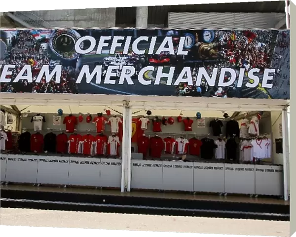 Formula One World Championship: Official team merchandise stand