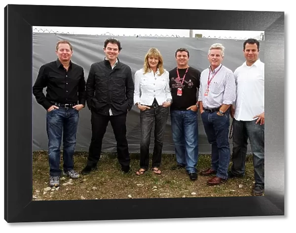 Formula One World Championship: The ITV-F1 team at their final GP: Martin Brundle; James Allen ITV-F1 Commentator; Louise Goodman ITV-F1 Pit
