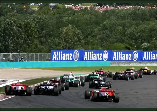 Formula One World Championship: The back of the field at the start of the race
