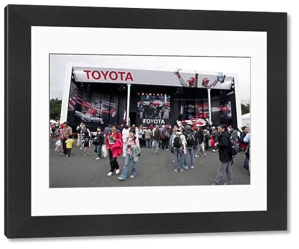 Formula One World Championship: Toyota stand in the merchandise area