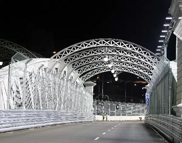 Formula One World Championship: Anderson Bridge at night