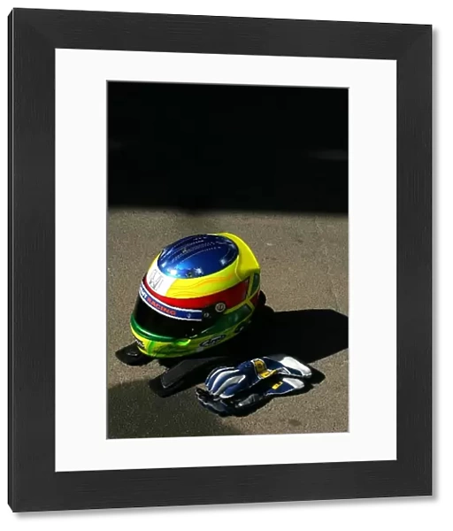 GP2 Testing: The helmet of Mike Conway Trident Racing
