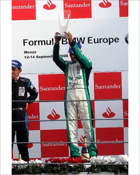 Formula BMW Europe: Race winner Tiago Geronimi Eifelland Racing on the podium