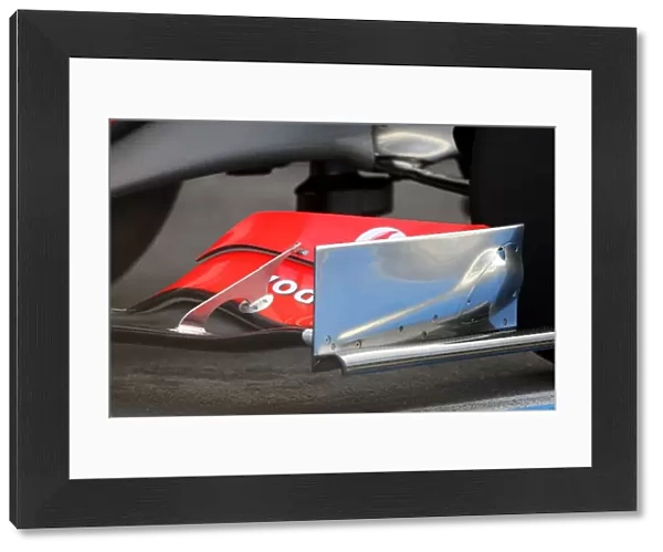 Formula One Testing: McLaren 2009 front wing detail