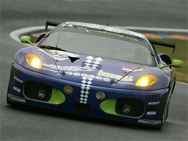 Le Mans 24 Hour Race: Alain Ferte  /  Ben Aucott  /  S. Daoudi, JMB Racing Ferrari F430 GT