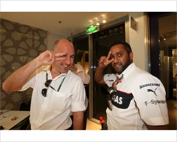 Formula One World Championship: Jason M. W. Franz MMerchandisingMedia GmbH and Khalid Shafique, BMW AG Sponsoring Acquisitions Manager