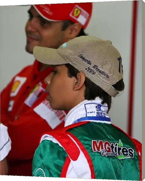 Formula One World Championship: Renato Jnr. Campeonato Brasileiro Karting 2009 Champion with Felipe Massa Ferrari