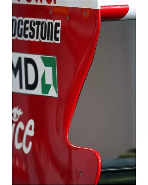 Formula One World Championship: Ferrari F2009 rear wing detail