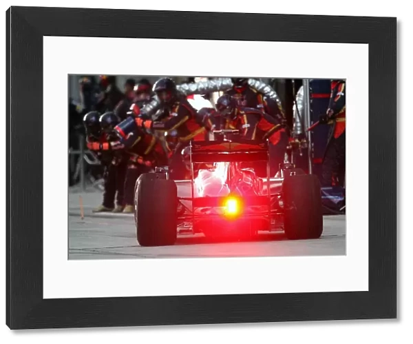Formula One World Championship: Pitstop for Sebastien Bourdais Scuderia Toro Rosso STR4