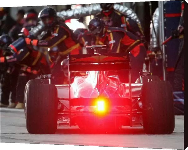 Formula One World Championship: Pitstop for Sebastien Bourdais Scuderia Toro Rosso STR4