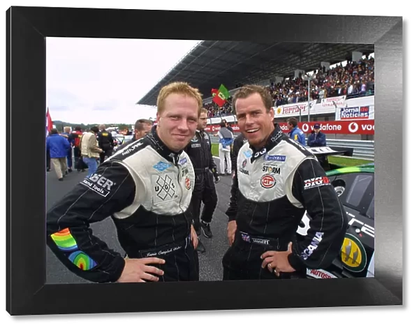 2001 FIA GT Championship Estoril, Portugal. 21st October 2001. Jamie Campbell-Walter and Bobby Verdon-Roe, Lister Storm, portrait. World Copyright: Peter Fox / LAT Photographic ref: 35mm Image Only