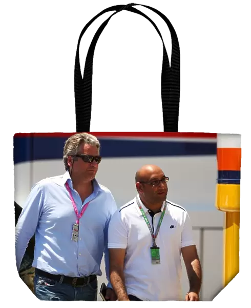 Formula One World Championship: Paul Quinn ADMM International Media Manager with Alam Khan F1 Journalist for The National Newspaper in Abu Dhabi