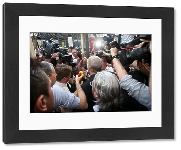 Formula One World Championship: Max Mosley FIA President leaves the meeting at the Automobile Club de Monaco