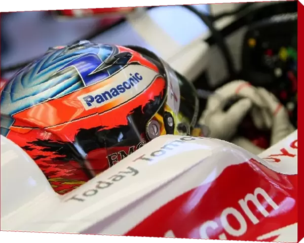 Formula One World Championship: Hand and glove of Timo Glock Toyota