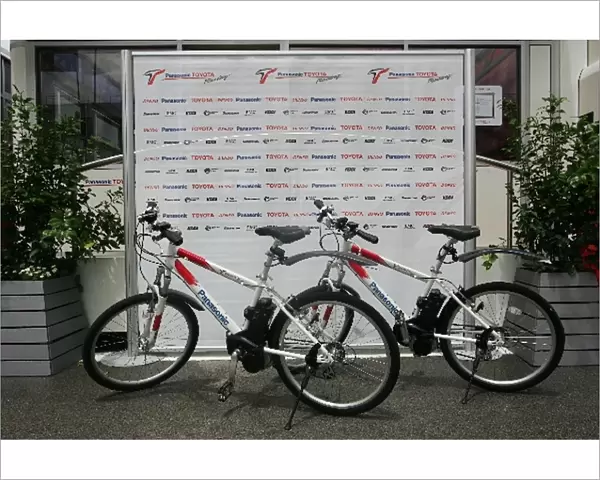 Formula One World Championship: Toyota bicycles in the paddock
