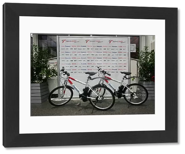 Formula One World Championship: Toyota bicycles in the paddock
