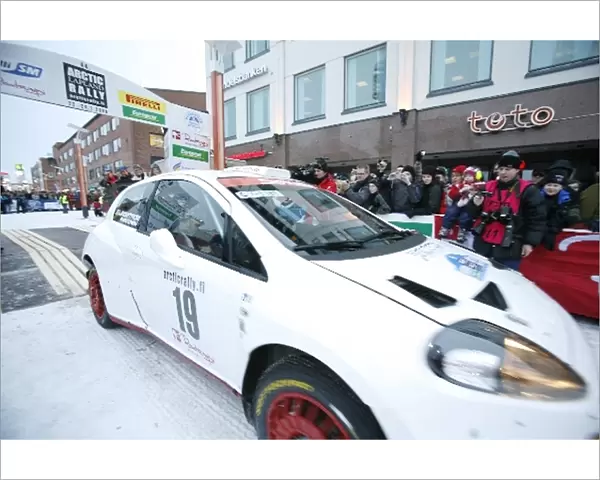 Arctic Rally: Kimi Raikkonen starts his first official rally in a FIAT Punto Abarth