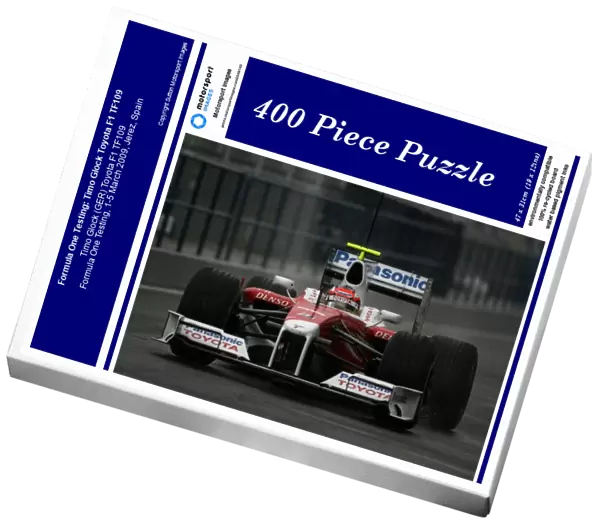 Formula One Testing: Timo Glock Toyota F1 TF109