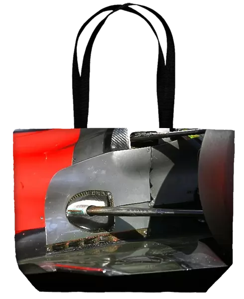 Formula One Testing: Rear suspension detail of the McLaren MP4-24
