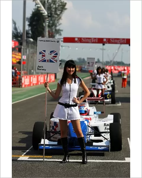 Formula BMW Pacific: Grid girl for Jack Harvey Eurasia Motorsport