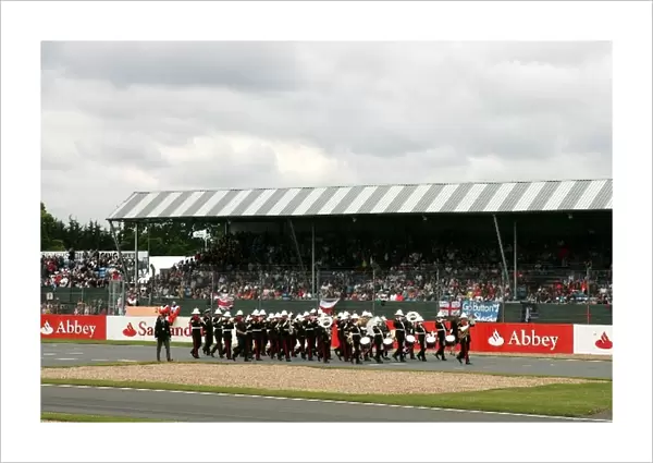 Formula One World Championship: The marching band performs in front of the crowd