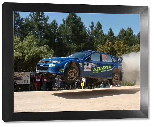 World Rally Championship: Mads Ostberg Subaru Impreza at Renos Jump on Stage 3
