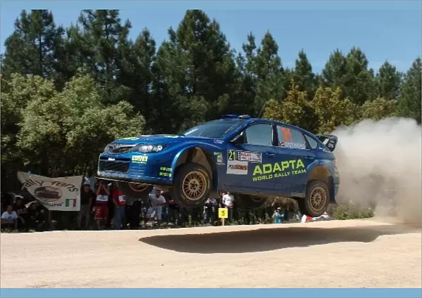 World Rally Championship: Mads Ostberg Subaru Impreza at Renos Jump on Stage 3