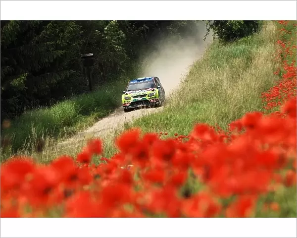 World Rally Championship: Rally winner Mikko Hirvonen, Ford Focus WRC, on stage 16