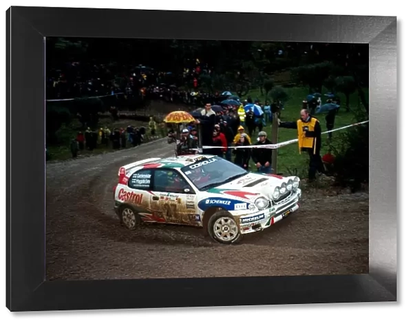 World Rally Championship: Pasi Hagstrom, Toyota Corolla WRC, winner of the Teams Cup