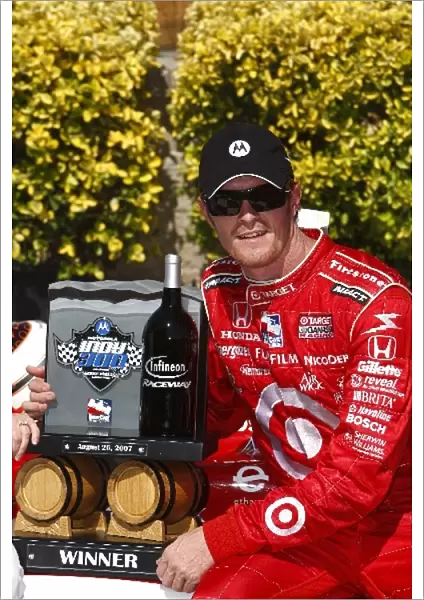 Indy Racing League: Race winner Scott Dixon Target Ganassi with the trophy
