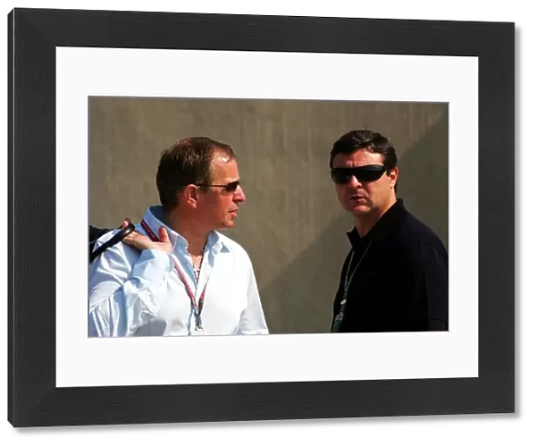 Formula One World Championship: Martin Brundle with Mark Blundell