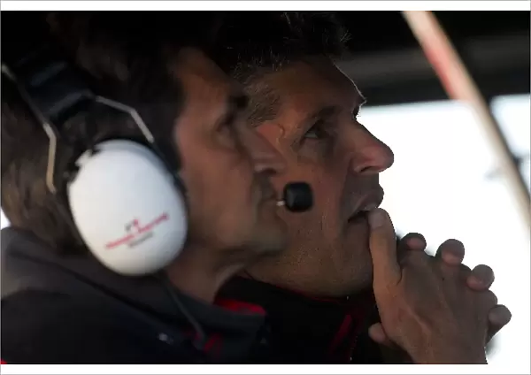 Formula One Testing: Jacky Eeckelaert Honda Racing with Nick Fry Honda Racing F1 Team Chief Executive Officer
