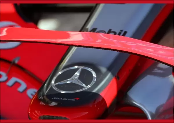 Formula One Testing: Fernando Alonso McLaren Mercedes MP4  /  22 runs the new McLaren front wing design