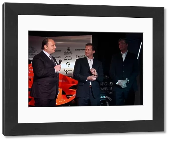 Spyker F8-VII Launch: Colin Kolles Spyker Team Principal, Michiel Mol Spyker Team Owner and Victor Muller Spyker CEO