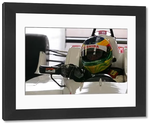 British Formula Three Championship: Mike Conway Double R Racing adjusts his mirrors