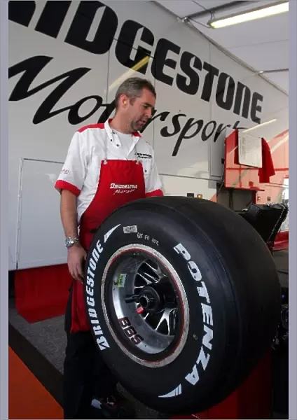 Formula One Testing: Bridgestone slick tyres are balanced