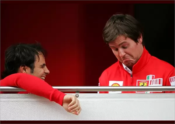 Formula One Testing: Felipe Massa Ferrari and Rob Smedley Ferrari Race Engineer
