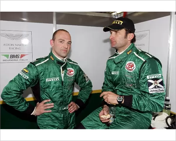 FIA GT Championship: L-R: Fabrizio Gollin and Fabio Babini Aston Martin Racing BMS