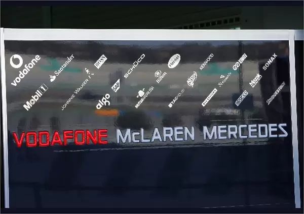 Formula One Testing: Vodafone McLaren Mercedes partners