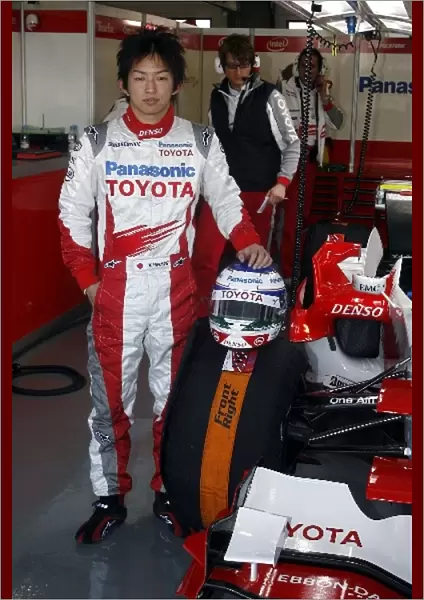 Formula One Testing: Kohei Hirate Toyota Young Driver