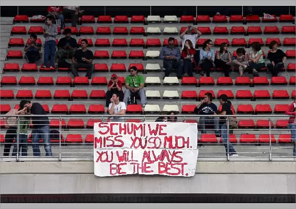 Formula One Testing: Fans of retired Michael Schumacher
