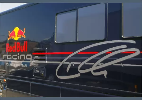 Formula One Testing: The motohome of Christian Klien Red Bull Racing