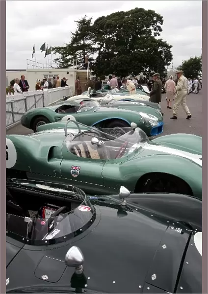 Goodwood Revival Meeting: Cars in the assembly area