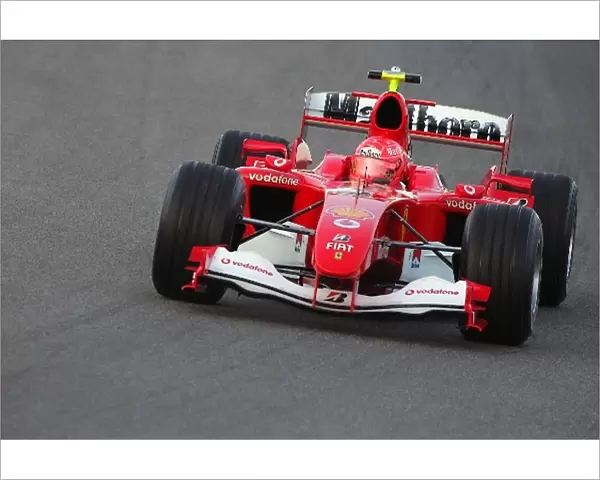 Formula One Testing: Michael Schumacher Ferrari F2005 with a V8