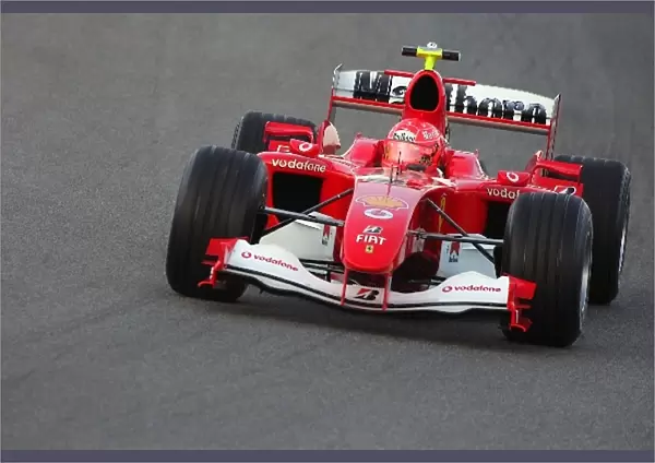 Formula One Testing: Michael Schumacher Ferrari F2005 with a V8