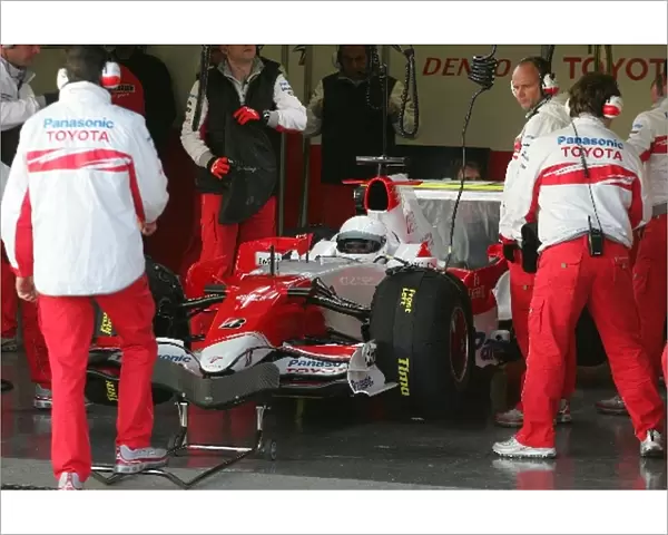 Formula One Testing: Timo Glock tests for Toyota for the first time