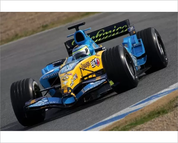 Formula One Testing: Giancarlo Fisichella Renault R25